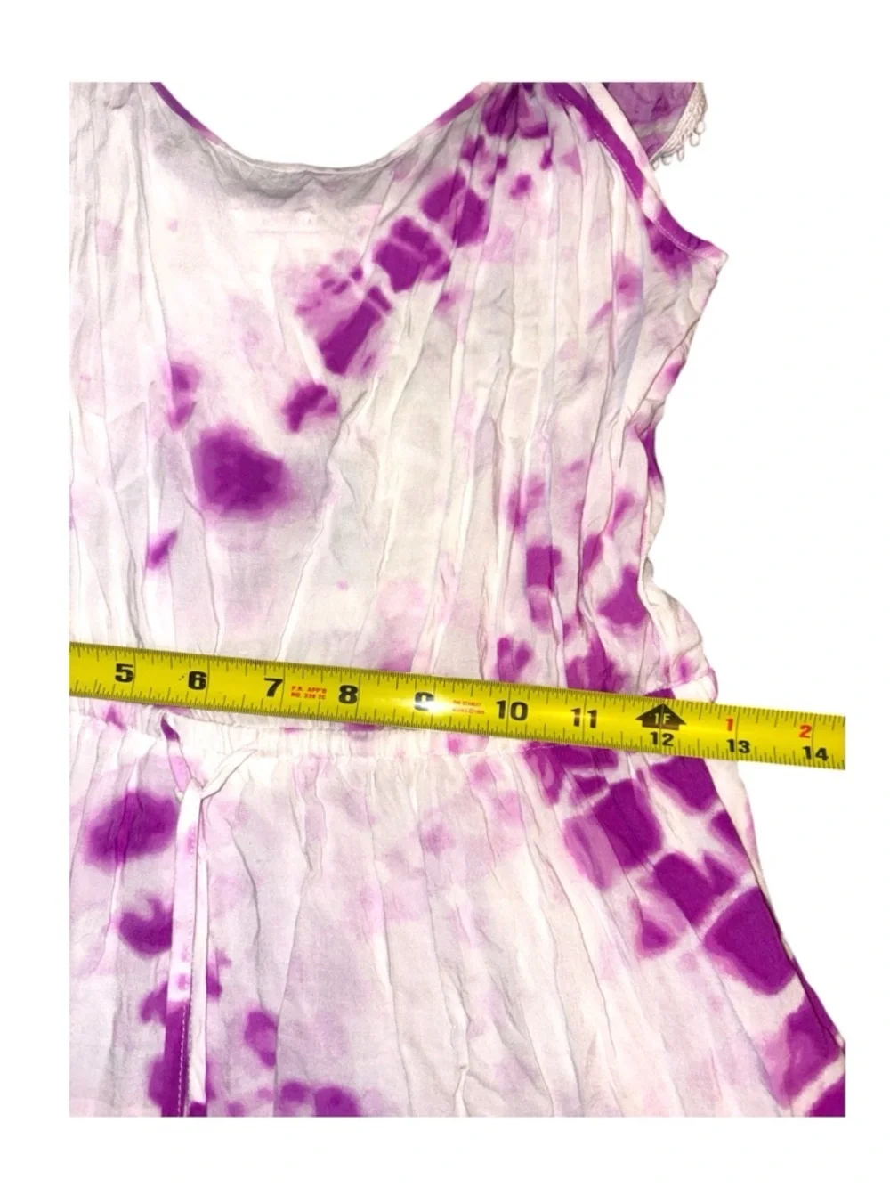 Victoria Secret Purple Tie-Dye Cruise Mini Swimsuit Coverup Sun Dress Size XS - Picture 9 of 14